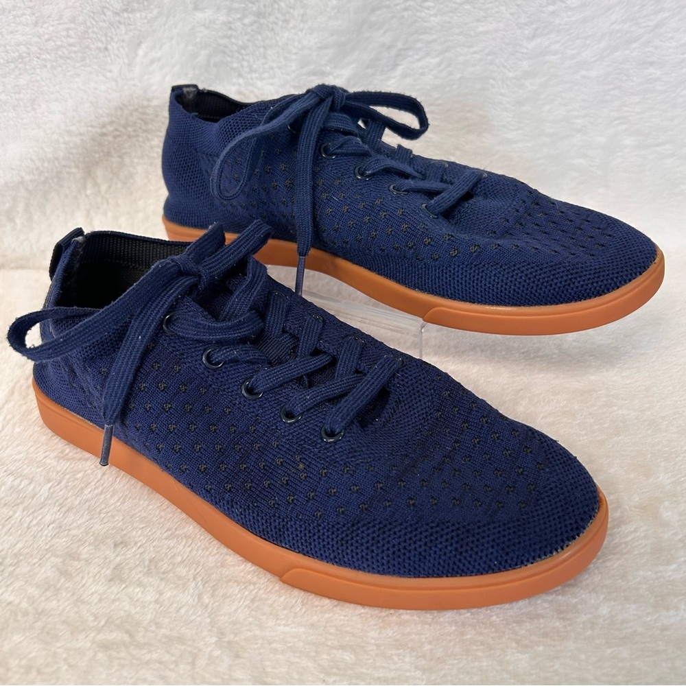 Suavs Sneakers Men's 8 Women's 10 Blue Knit Low Top Lightweight Comfort